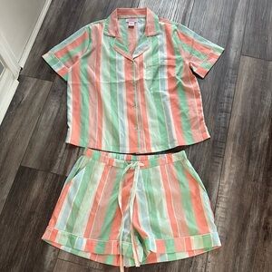 Tommy Bahama Pastel Stripes Pajama Set Small